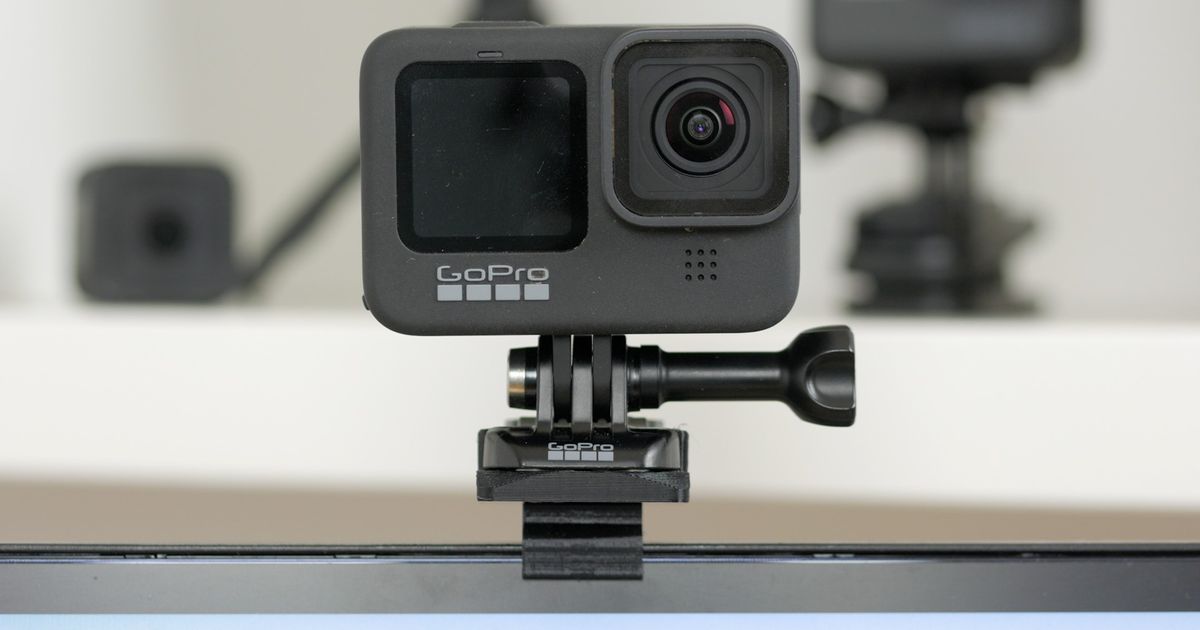 gopro cámara web acortar montar lg monitor gidonreid descargar gratis stl modelo imprimiblescom 3d modelos artilugio foto vídeo 3D print model - Mito3D