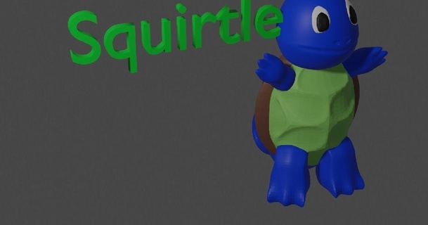 squirtle wexik download free stl model printablescom 3d models toys & games action figures statues 3dwex pokemon 3d print model - Mito3D