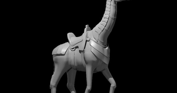 armored & regular giraffe mz4250 download free stl model printablescom 3d models toys games board 3d print model - Mito3D