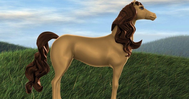 bonita poni compré descargar gratis stl modelo imprimiblescom 3d modelos juguetes juegos acción cifras estatuas caballo pequeño Pony apoyos necesarios 3d print model - Mito3D