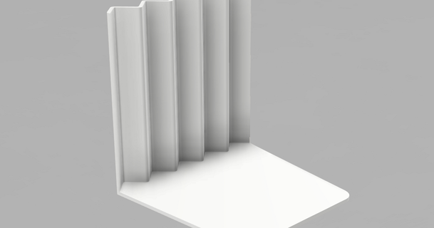 minimal book stand matteo arcari download free stl model printablescom 3d models art & design designs bookcase bookstand simple 3d print model - Mito3D
