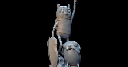 finn Jake kafatasları Tepe acheparev indir Bedava stl model printablescom 3d modeller Sanat tasarım heykeller Conan kafatası 3d print model - Mito3D