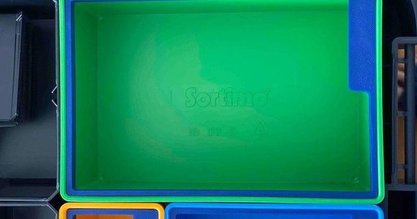 Bosch Sortimo i boxx 2x3 etiket yaka uçuş Tom indir Bedava stl model printablescom 3d modeller hobi yapımcılar organizatörler çöp Kutusu iboxx 3d print model - Mito3D