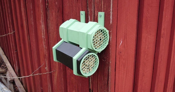 solitario abejas nido gillis descargar gratis stl modelo imprimiblescom 3d modelos casa aire libre jardín 3d print model - Mito3D
