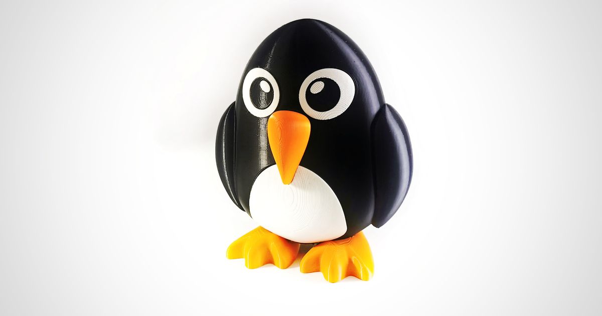 colores pingüino mmu ncsandor descargar gratis stl modelo imprimiblescom 3d modelos juguetes juegos acción cifras estatuas Colorprint 3D print model - Mito3D