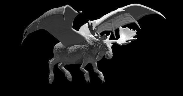 dragon moose mz4250 download free stl model printablescom 3d models toys & games board 3d print model - Mito3D