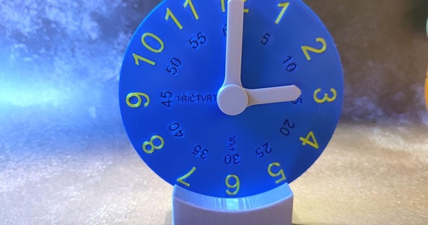 puéril enseignement 39 horloge enfants éducation l'horloge joyeux Télécharger libre stl modèle imprimablescom 3d modèles apprentissage objets réveillez 3d print model - Mito3D