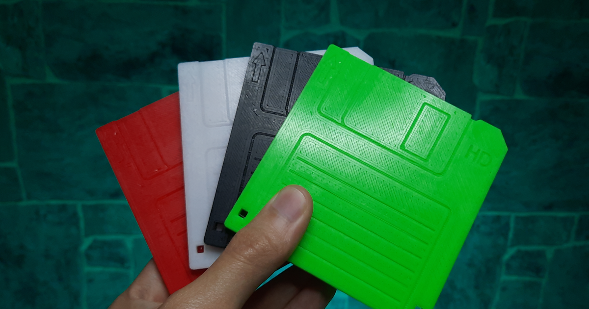 floppy disk micro sd card holder dehapro download free stl model printablescom 3d models gadgets photo & video case container 3D print model - Mito3D
