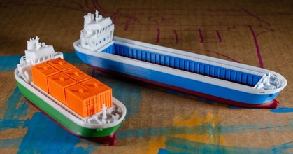 cos - container ship vandragon download free stl model printablescom 3d models toys & games vehicles bath bathtub bathtubboat boat boats 3d print model - Mito3D