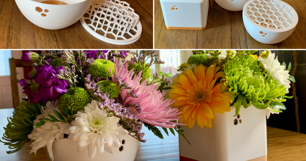 beehive inspired çiçek aranjman vazolar fortinmike indir Bedava stl model printablescom 3d modeller ev halkı dekor çanak dekorasyon bitki masa vazo 3d print model - Mito3D