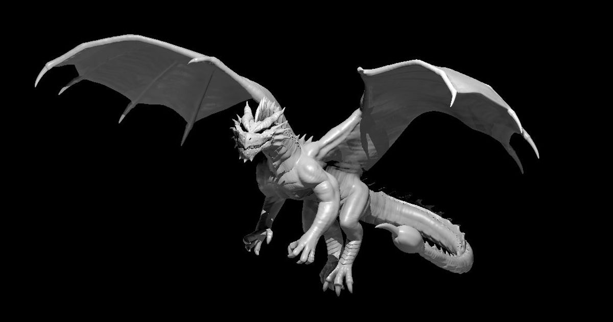 Pseudodragon Aktualisiert mz4250 download frei stl Modell Printablescom 3d Modelle Spielzeuge Spiele Tafel Drachen 3D print model - Mito3D