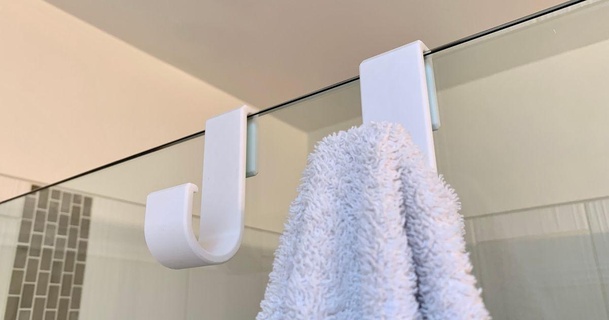 moderno paramétrico ganchos FortinMike baixar livre stl modelo printablescom 3d modelos casa banheiro trapo porta ferramentas toalha chuveiro 3d print model - Mito3D