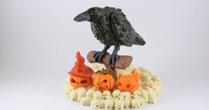halloween raven jonasrh download free stl model printablescom 3d models seasonal designs autumn & mmu mmu2s pumpkin 3d print model - Mito3D