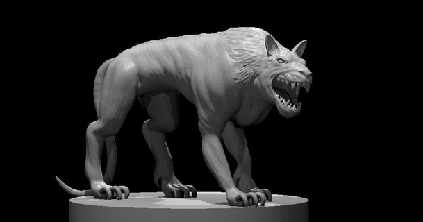 hell hound updated mz4250 download free stl model printablescom 3d models toys & games board games dog hell hound puppy 3d print model - Mito3D