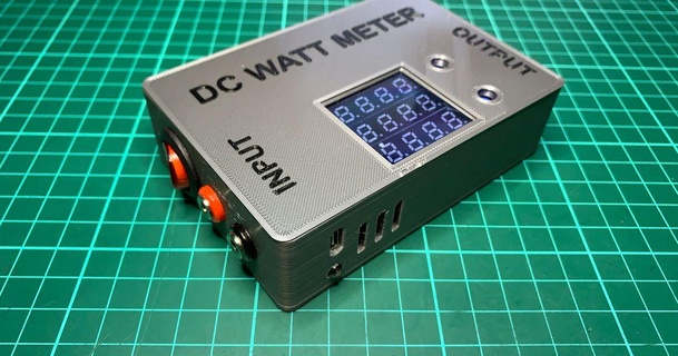 dc Watt Meter Fall Mantel Weiser download frei stl Modell Printablescom 3d Modelle Hobby Macher Elektronik Wattmeter 3d print model - Mito3D