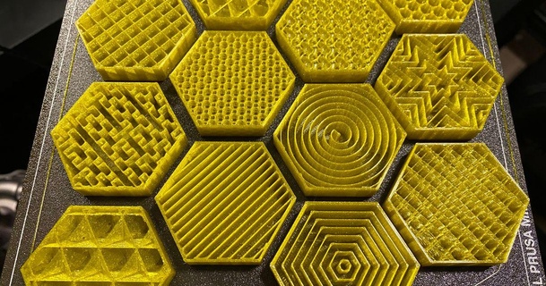 relleno patrón muestra hexágono colección marca varga descargar gratis stl modelo imprimiblescom 3d modelos impresoras prueba 3dprint Arte frio panal 3d print model - Mito3D