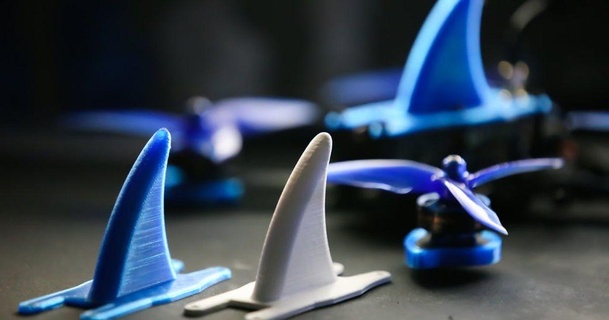 Tubarão barbatana iflight ix5 vvwillio baixar livre stl modelo printablescom 3d modelos passatempo fabricantes rc robótica iflightix5 modo 3d print model - Mito3D