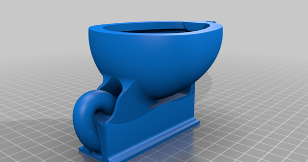 sifonu çekilebilir tuvalet yeniden düzenleme theinappropriatemaker indir Bedava stl model printablescom 3d modeller gadget'lar banyo donpoopinit boşaltmak harika zaman 3d print model - Mito3D