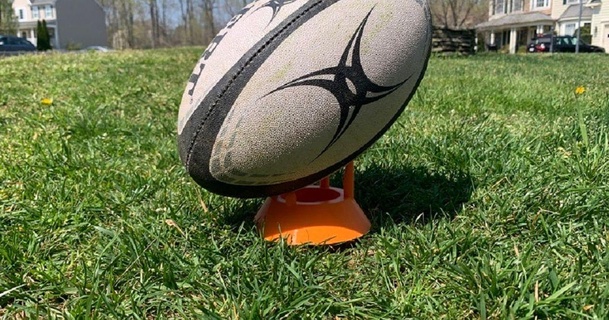 rugby coup pied tee 3d imprimante Télécharger libre stl modèle imprimablescom modèles sports Extérieur Football ligue XV 3d print model - Mito3D