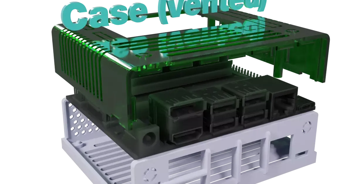 Jetson nano caso bainha ventilado teque5 baixar livre stl modelo printablescom 3d modelos passatempo fabricantes eletrônicos recinto jetsonnano 3D print model - Mito3D