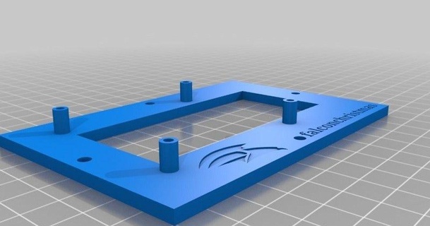 halcón Navidad temático pi base nuez agujeros marcospelde descargar gratis stl modelo imprimiblescom 3d modelos pasatiempo hacedores organizadores raspberrypi 3d print model - Mito3D