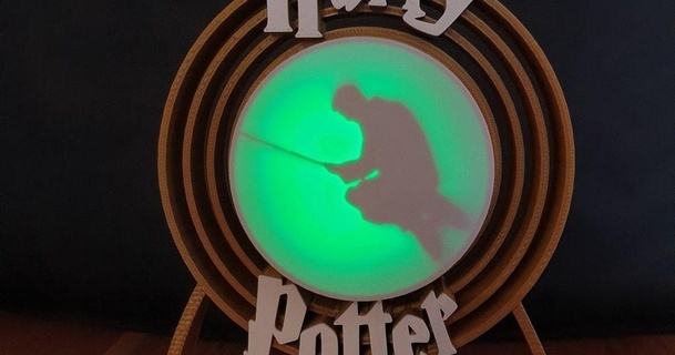 harry potier lampe 3dprintbunny Télécharger libre stl modèle imprimablescom 3d modèles Ménage chambre chevet Harry Potter 3d print model - Mito3D