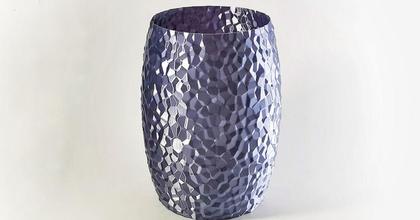 pyrite vase - spiral mode ncsandor download free stl model printablescom 3d models household decor pyrite spiral spiralvase vase
