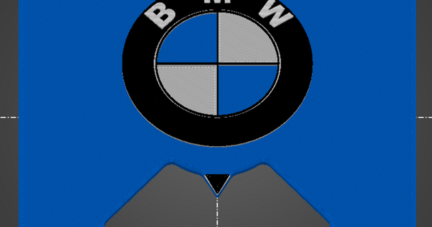 Parken Rabatt BMW Logo Planung download frei stl Modell Printablescom 3d Modelle Hobby Macher Automobil Parkuhr Parkscheibe 3d print model - Mito3D