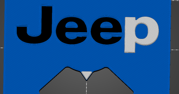Parken Rabatt Jeep Logo Planung download frei stl Modell Printablescom 3d Modelle Hobby Macher Automobil 3d print model - Mito3D