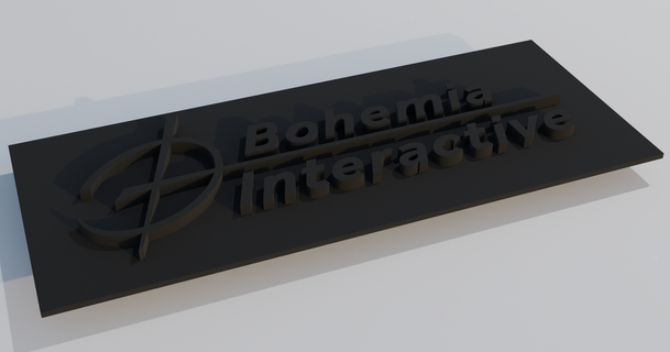 Boemia interattivo nero logo Scarica gratuito stl modello printablescom 3d Modelli arte design 2d piatti loghi 3d print model - Mito3D