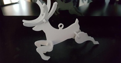 remixed voltivo christmas reindeer ornament spikeuk download free stl model printablescom 3d models seasonal designs winter & year's christmasornament kids reindeerchristmas 3d print model - Mito3D
