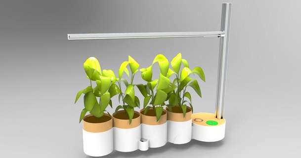 greengrowbox nicole gabor baixar livre stl modelo printablescom 3d modelos casa ar jardim interno IndoorPlanter 3d print model - Mito3D