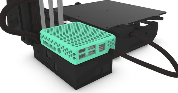 framboise pi box intégré 4b Cas gaine prusa mini roue libre Télécharger stl modèle imprimablescom 3d modèles imprimantes mises niveau attachement copain buddyboard câble 3d print model - Mito3D