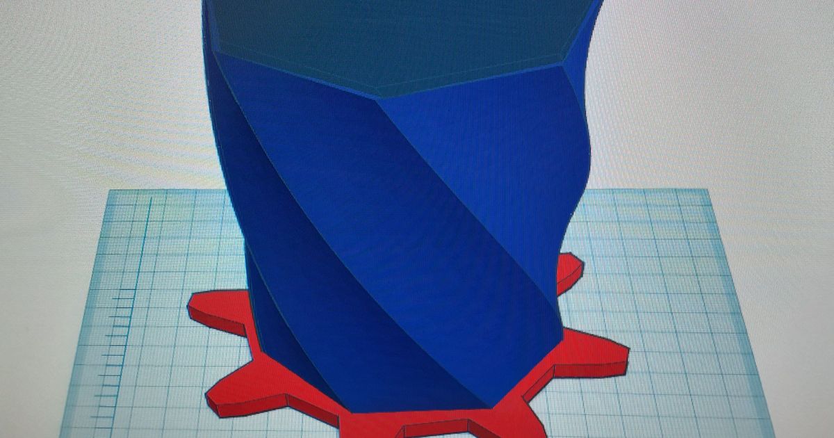 vaso semplice base 3dplayer3d download free stl model printablescom 3d models household living room 3D print model - Mito3D