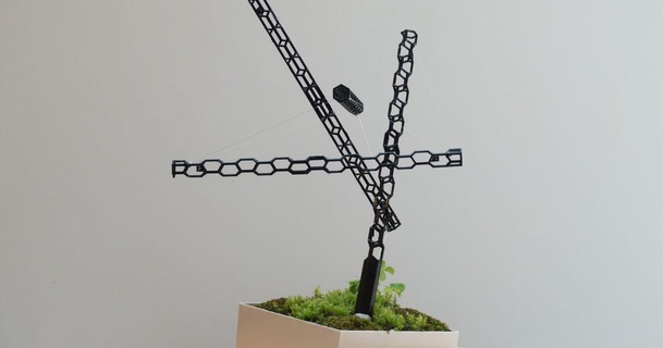 tenségrité structure gravity defying mousse jardin svw Télécharger libre stl modèle imprimablescom 3d modèles Ménage Extérieur sculpture 3d print model - Mito3D
