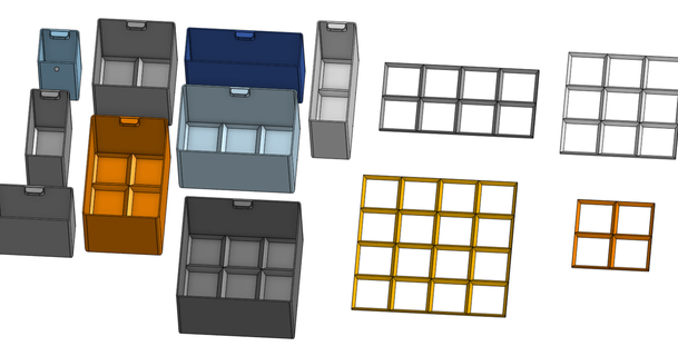 parts storage drawers defsdoor download free stl model printablescom 3d models household house equipment drawer 3d print model - Mito3D