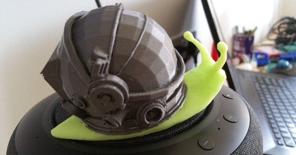 uzay tırnağı astropod sincap beyinli indir Bedava stl model printablescom 3d modeller Sanat tasarım heykeller astronot gastropod kask bilimkurgu 3d print model - Mito3D