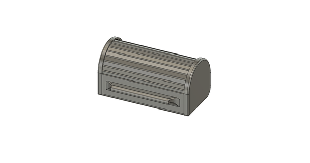 roller door box claw download free stl model printablescom 3d models household office slidingdoor storagebox 3d print model - Mito3D