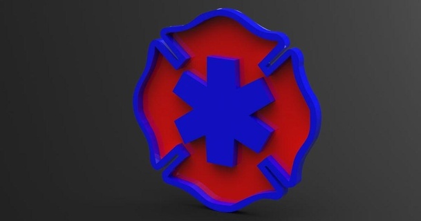 maltese cross star life keychain ty10y download free stl model printablescom 3d models costumes & accessories costume emt fighter fire firefighter 3d print model - Mito3D