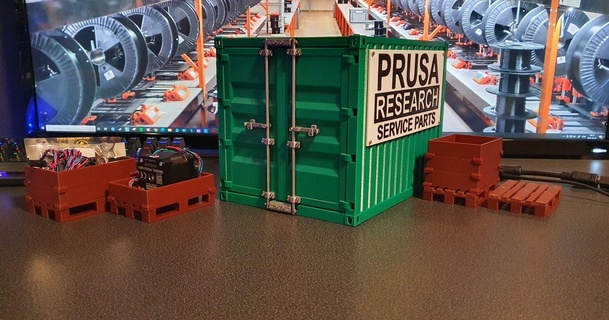 prusa serviceparts container pallets tomson download free stl model printablescom 3d models printers accessories 3d print model - Mito3D
