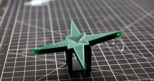 adhesion test - star ornament uko download free stl model printablescom 3d models household decor warp 3d print model - Mito3D
