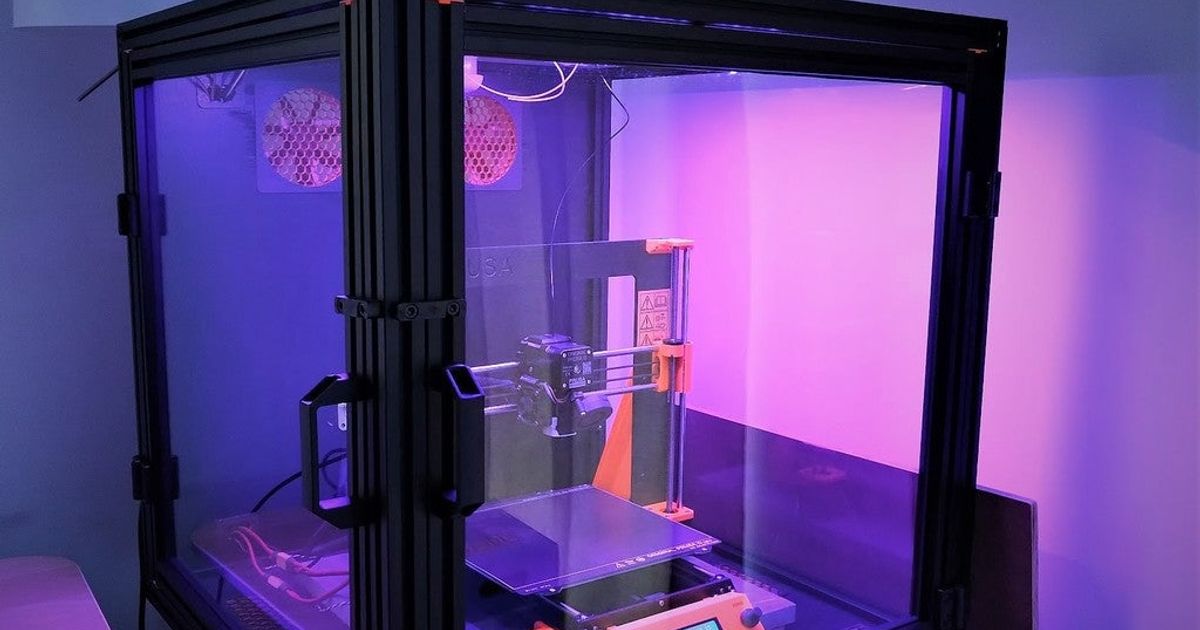 avanzado 3d impresora recinto raw descargar gratis stl modelo imprimiblescom modelos impresoras accesorios 3dprinterenclosure automatización diyelectronics octodash octoprint 3D print model - Mito3D