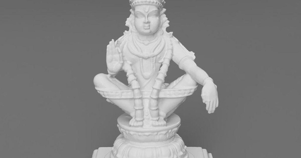 ayyappa figlio vishnu shiva fabbricazione Dio India Scarica gratuito stl modello printablescom 3d Modelli arte design sculture Ayyappa ragazzo indù induismo 3d print model - Mito3D