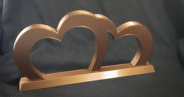 San Valentino 3daomm Scarica gratuito stl modello printablescom 3d Modelli arte design disegni cuori cuore regali san valentino 3d print model - Mito3D