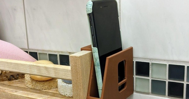 ikea bekv - smartphone holder tristan download free stl model printablescom 3d models household bathroom kitchen 3d print model - Mito3D