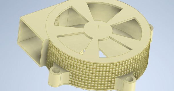 radial fan casing small dc motors 6-12v version ii michael download free stl model printablescom 3d models hobby & makers mechanical parts case motor 3d print model - Mito3D