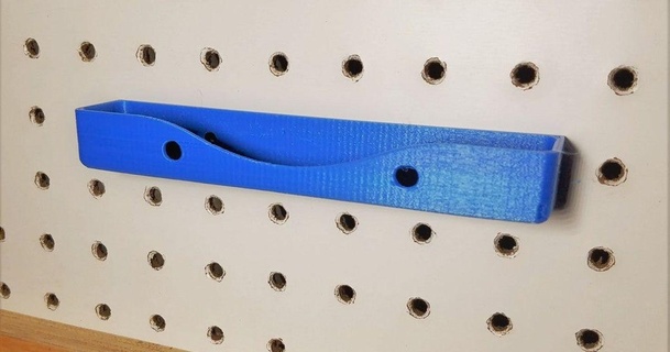 pegboard tray hobbesdcc download free stl model printablescom 3d models hobby & makers organizers board holder hook hooks organizer 3d print model - Mito3D