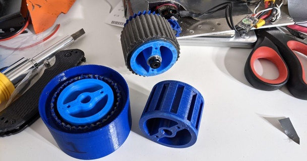 shrapnel wheel molding team cuz robotics download free stl model printablescom 3d models hobby & makers rc justcuz justcuzrobotics 3d print model - Mito3D