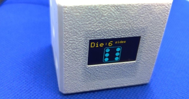 electronic dice dsk001 download free stl model printablescom 3d models gadgets dnd tabletop tabletopgame 3d print model - Mito3D