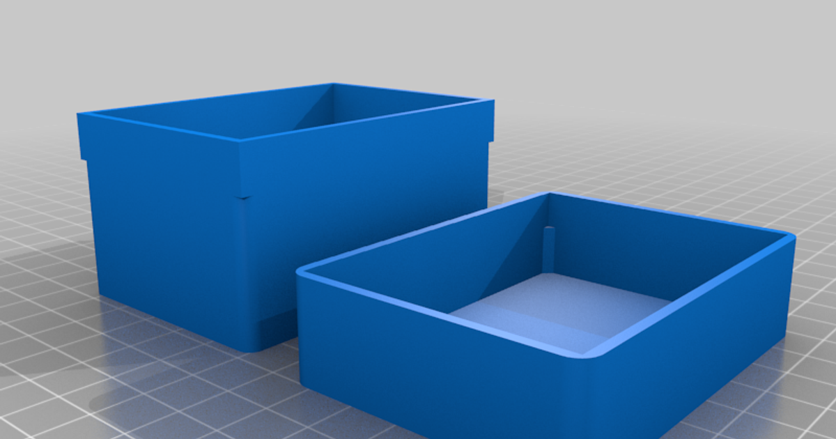 slide box ndl download free stl model printablescom 3d models household house equipment storagebox 3D print model - Mito3D